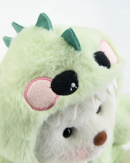 Furry Dino Bear | Handmade Jointed Teddy Bear Gift