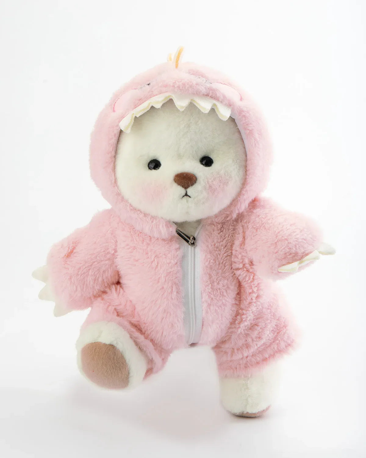 Furry Dino Bear | Handmade Jointed Teddy Bear Gift