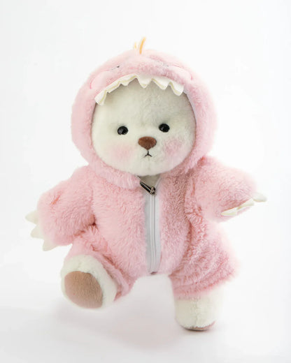 Furry Dino Bear | Handmade Jointed Teddy Bear Gift