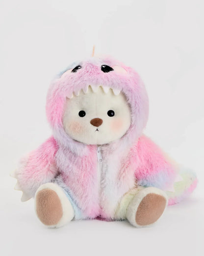Furry Dino Bear | Handmade Jointed Teddy Bear Gift