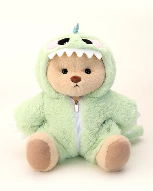 Furry Dino Bear | Handmade Jointed Teddy Bear Gift